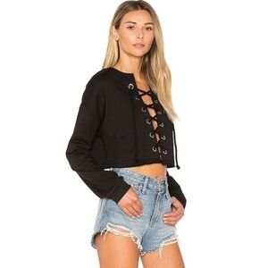 by the way. Harley Lace Up Sweatshirt